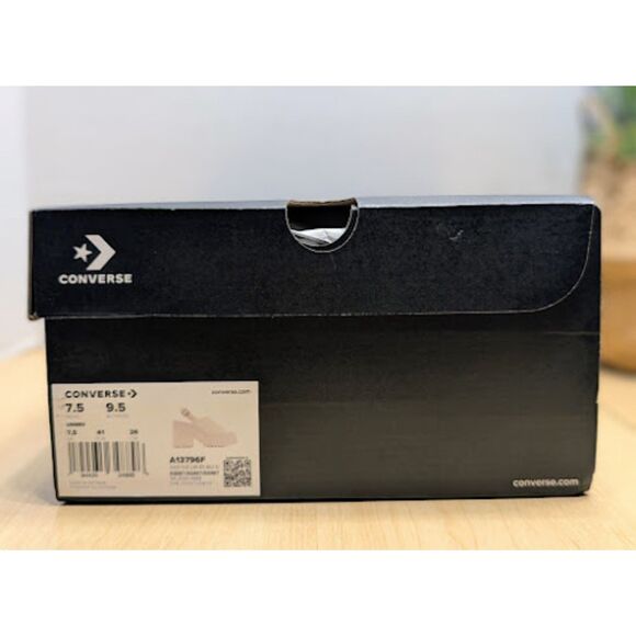 Converse White Chuck 70 De Luxe Heel Platform Open Toe Sandals Women's 9.5 NIB - Picture 11 of 14